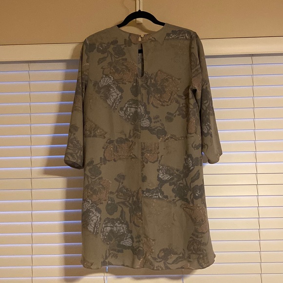 Aritzia Wilfred Printed Myosotis Shift Dress - Picture 3 of 7